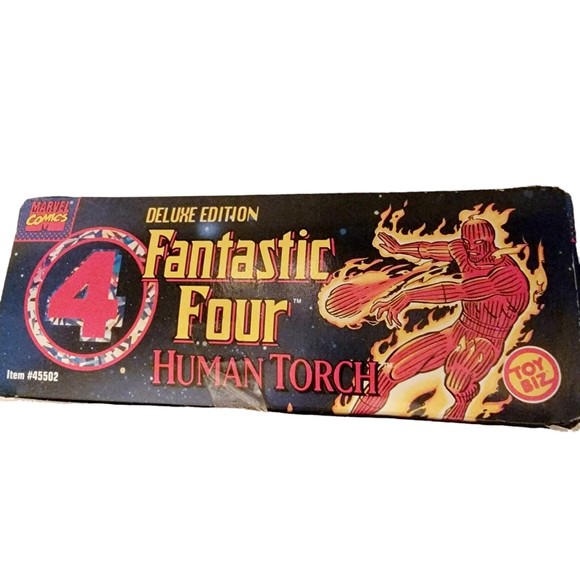 ToyBiz Human Torch Fantastic Four Deluxe Edition Marvel Comics‎ Action Figures - Picture 2 of 5